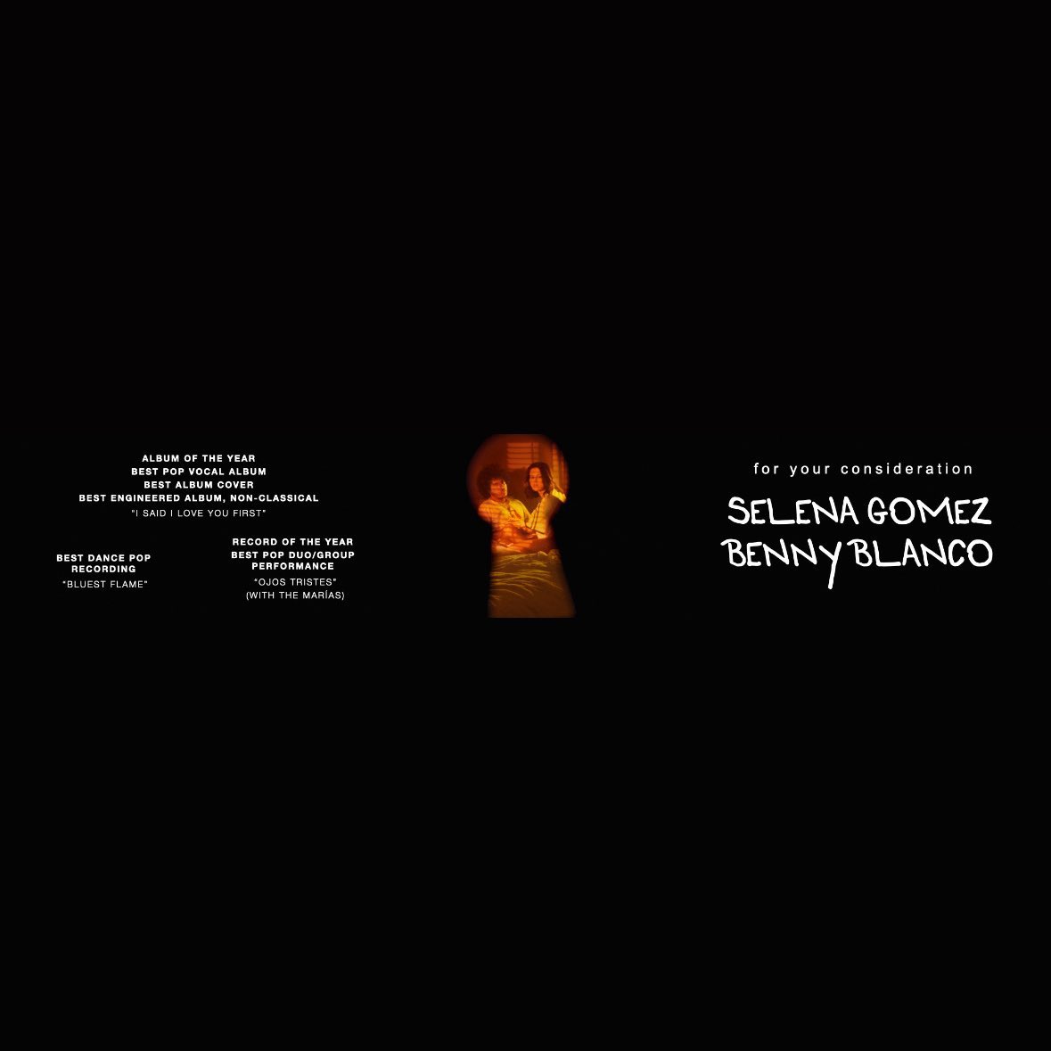 SGchartupdate's tweet photo. 🚨 Selena Gomez GRAMMYs submissions:

• AOTY — “ISILYF”
• Best Pop Vocal Album — “ISILYF”
• Best Album Cover — “ISILYF”
• Best Engineered Album… — “ISILYF”
• ROTY — “Ojos Tristes”
• Best Pop Duo Performance — “Ojos Tristes”
• Best Pop Dance Record — “Bluest Flame” https://t.co/XL7nxI3xga