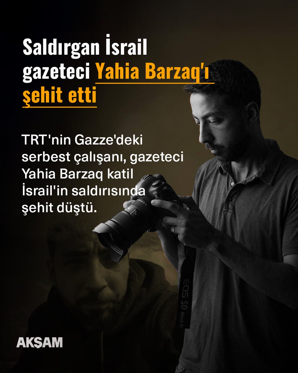 Saldırgan İsrail gazeteci Yahia Barzaq'ı şehit etti... 

İletişim Başkanı Duran: "Zulmün gölgesinde cesur bir ses"

tmd.yt/24lac