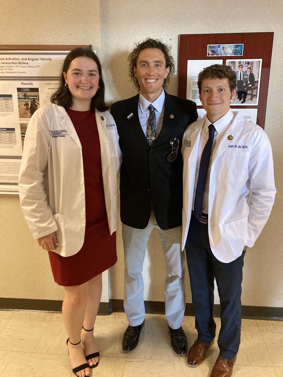 Congratulations to Roman and Grace who received their white coats and pins this past weekend! After completing this fall's coursework, they will go on their two final 9-week clinicals in the spring before graduation! #MUPT #DPT #whitecoat #SPT #bethedifference