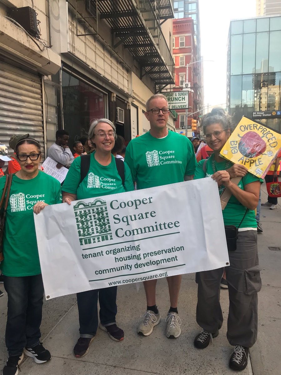 HAPPENING NOW: We're marching with tenants to say ENOUGH endless rent hikes. 
Rents went up 12% in the past 4 years.
These increases take effect tomorrow, Oct 1.
They MUST END next year. 
We demand a RENT FREEZE!!
