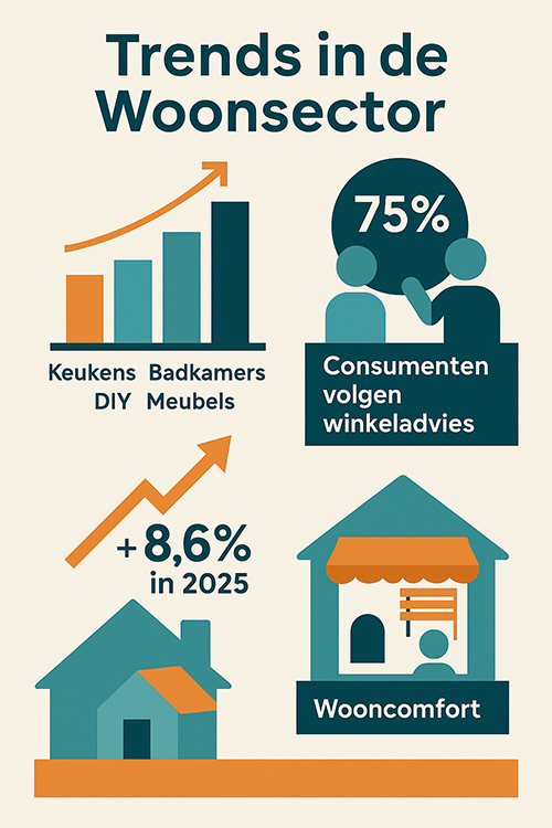 Woonretail profiteert van investeringsdrang consument: De Nederlandse woonbranche profiteert in 2025 van een consument die opnieuw bereid is te investeren in de woning. Vooral keukens, badkamers, vloeren en doe-het-zelf laten duidelijke groei zien. De… qumedia.nl/index.php?page…
