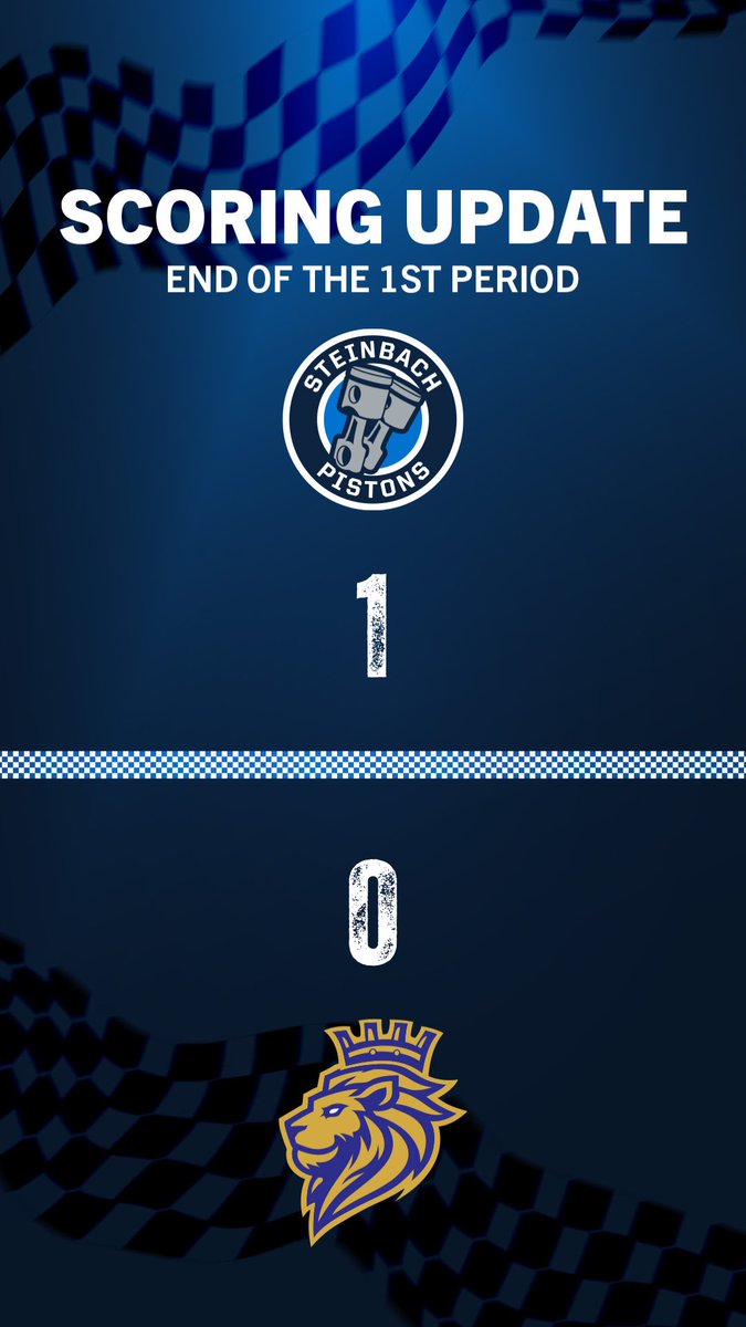 Marek Miller opens the scoring late in the first and the Pistons lead by one after the opening period. Shots 17-8 Steinbach.