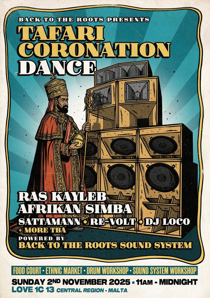 Malta calling forward to this beautiful island,  for the celebration of H.I.M  Coronation.  
<a href="/RealRootsEvents/">Real Roots</a> <a href="/BacktotheRoots/">Back to the Roots</a> #Rastafari #soundsystem #rootsandculture #dubreggae #spiritual #freedom #celebration #Africa #Akebulan