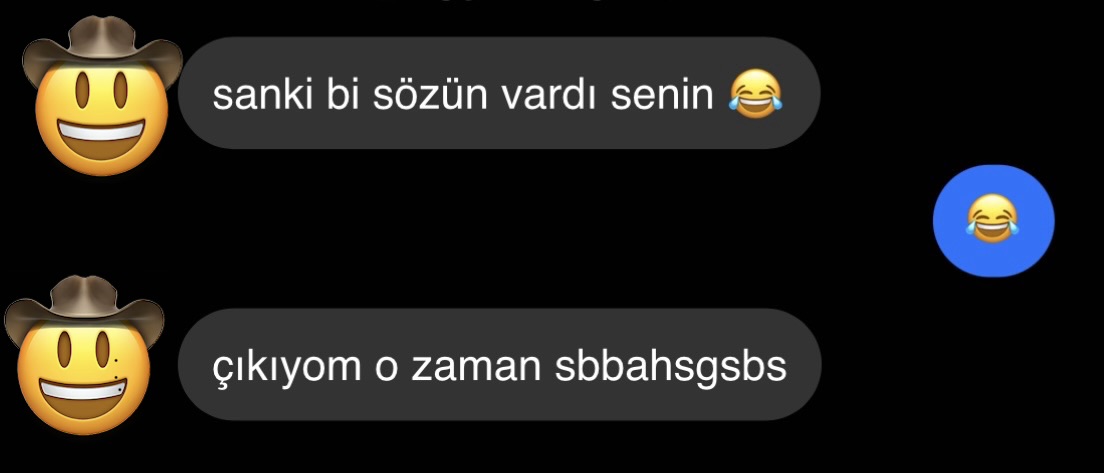 cocuk yüzüme otursana diyince nasılsa olmaz diye gs yenerse olabilir demiştim 🤠🤠