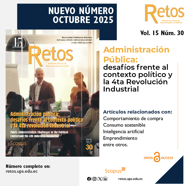 👏🏼🎉Revista Retos presenta su Vol. 14 Núm. 30 titulado: “ADMINISTRACIÓN PÚBLICA: DESAFÍOS FRENTE AL CONTEXTO POLÍTICO Y LA 4TA REVOLUCIÓN INDUSTRIAL”, edición octubre 2025.
⬇️Número completo: retos.ups.edu.ec/index.php/reto…
#RevistaRetos #SoyUPS #economía #administraciónpública #IA