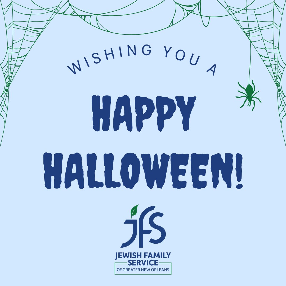 Happy Halloween from all of us at JFS! As you celebrate the season of treats, we hope you’ll consider giving a “treat” to our community by supporting the Friends of JFS campaign. Your generosity helps bring light and care to those who need it most. 

jfsneworleans.org/donate