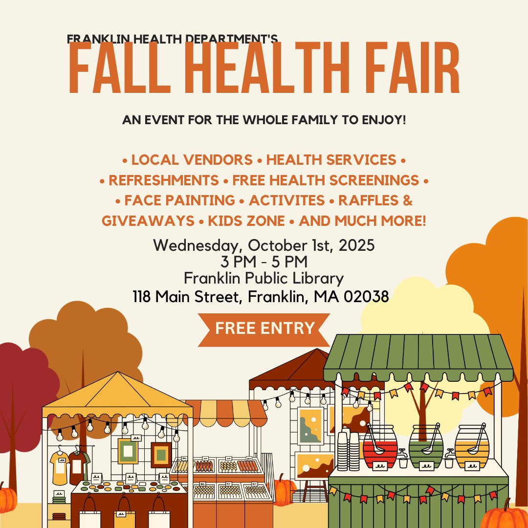 FrkPublicLib's tweet image. Belfry Bats! It&apos;s #spookyseason!!!
Join us for a screaming good time at the library this week...
Fall Health Fair W 10-1 3PM
Drum Circle Th 10-2 2PM
Chess Club Sa 10-4 2:30
Mysterious Massachusetts Sa 10-4 3PM

Nothing scarier than missing out!
#franklinma #libraryevents