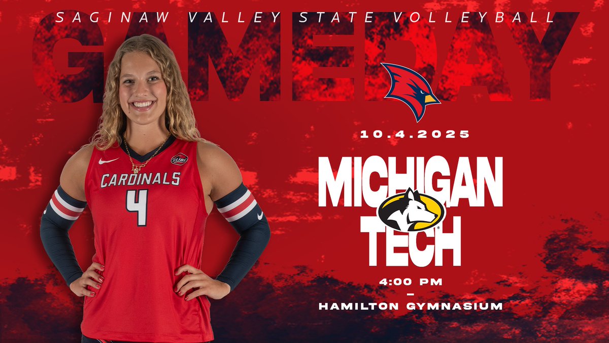 svsuathletics's tweet photo. π¨MATCH DAYπ¨
π: @SVSU_vb
π: Michigan Tech
π
: October 4, 2025
π: 4:00 PM EDT
π: University Center, Mich.
πΊ: https://t.co/FuDQ1aHaAS
#BeaksUp #GoCards #StandOut #SVSUVB https://t.co/s7hyu0sPRs