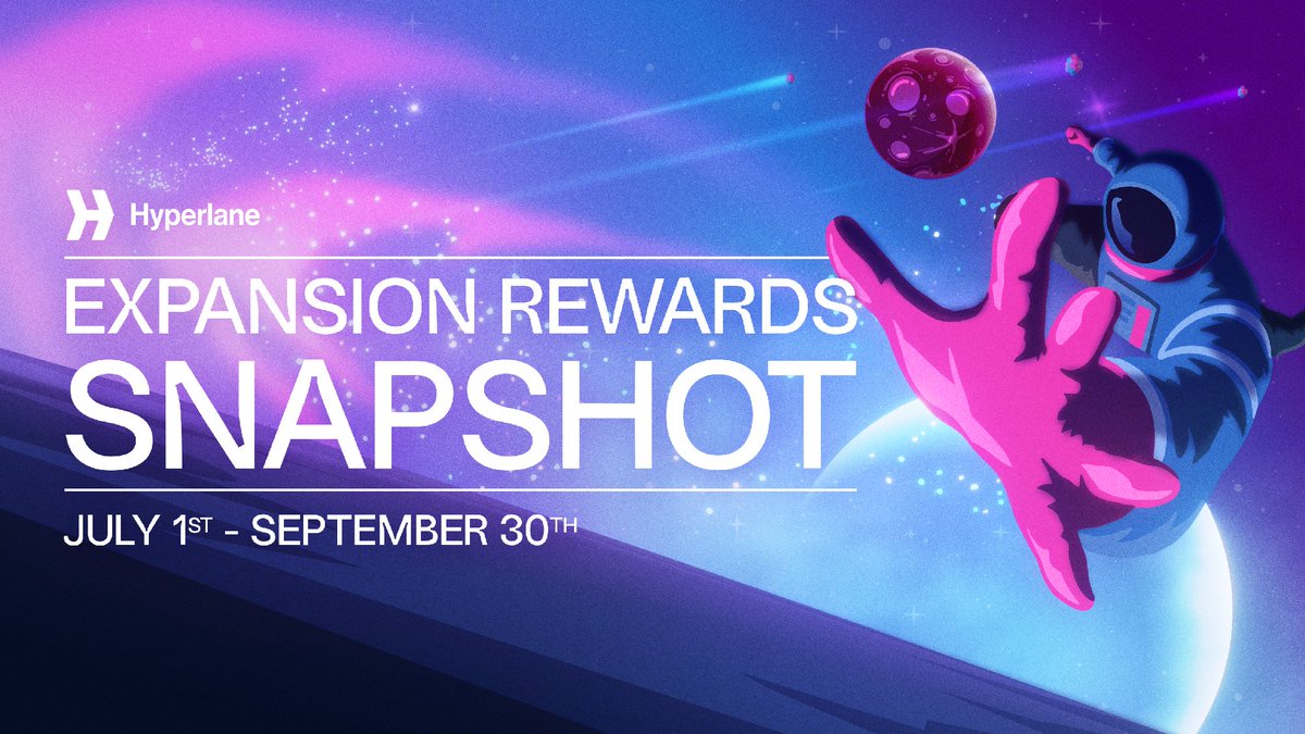 hyperlane_fdn's tweet image. Expansion Rewards 3 snapshot is today 📸

Preclaims begin on October 8, with claims opening later in the month via the Foundation&apos;s website: hyperlane.foundation

Expansion Rewards program mechanics and incentive structure are undergoing a full review. The program will be…