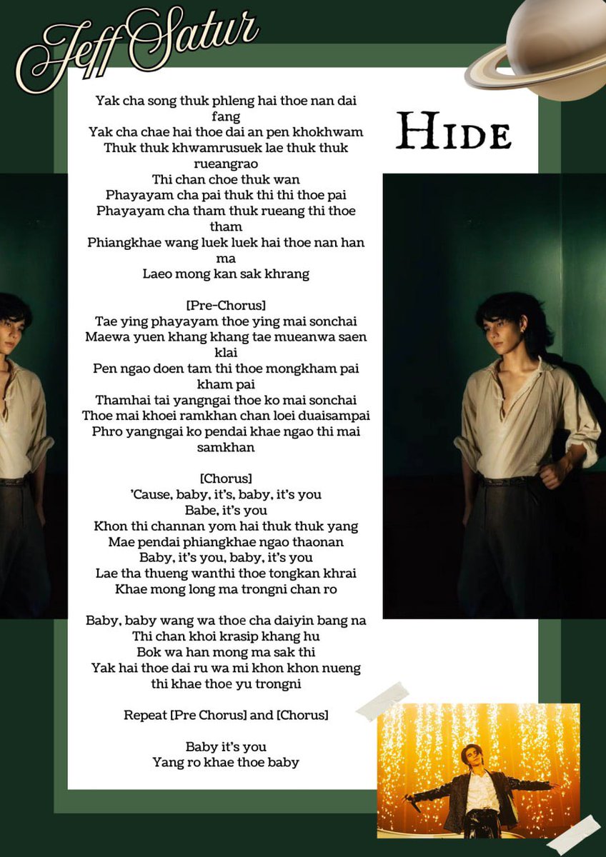 MYsatss's tweet photo. 📖Romanized Lyrics for Saturdayss! 📖

Dear Saturdayss, we’ve prepared the romanized lyrics for Jeff’s songs so everyone can study and sing along during the KL concert! 🎤💜
This is not just about listening it’s about creating a memory together with Jeff. Imagine how touched he’ll be when the whole venue sings his songs back to him. 🪐💫
⚠️ Warning: No excuses, Satss! We want to hear your voices loud and clear with Jeff. Let’s make the hall echo with our love and support. This is OUR chance to show him how powerful Malaysian Saturdayss are.

🪐 Save the lyrics, memorize them, and practice! Jeff sings for us every time, let’s sing with him this time. 💜
✨ If you want another song romanized, please comment down below and we’ll prepare it for you!

Nyanyi jangan tak nyanyi. Kita kasi pecah Zepp KL 😛

#JeffSatur #JeffSaturInKL #RedGiantTour #RedGiantInKL #Saturdayss #MYsatss #JeffSaturRedGiantTour