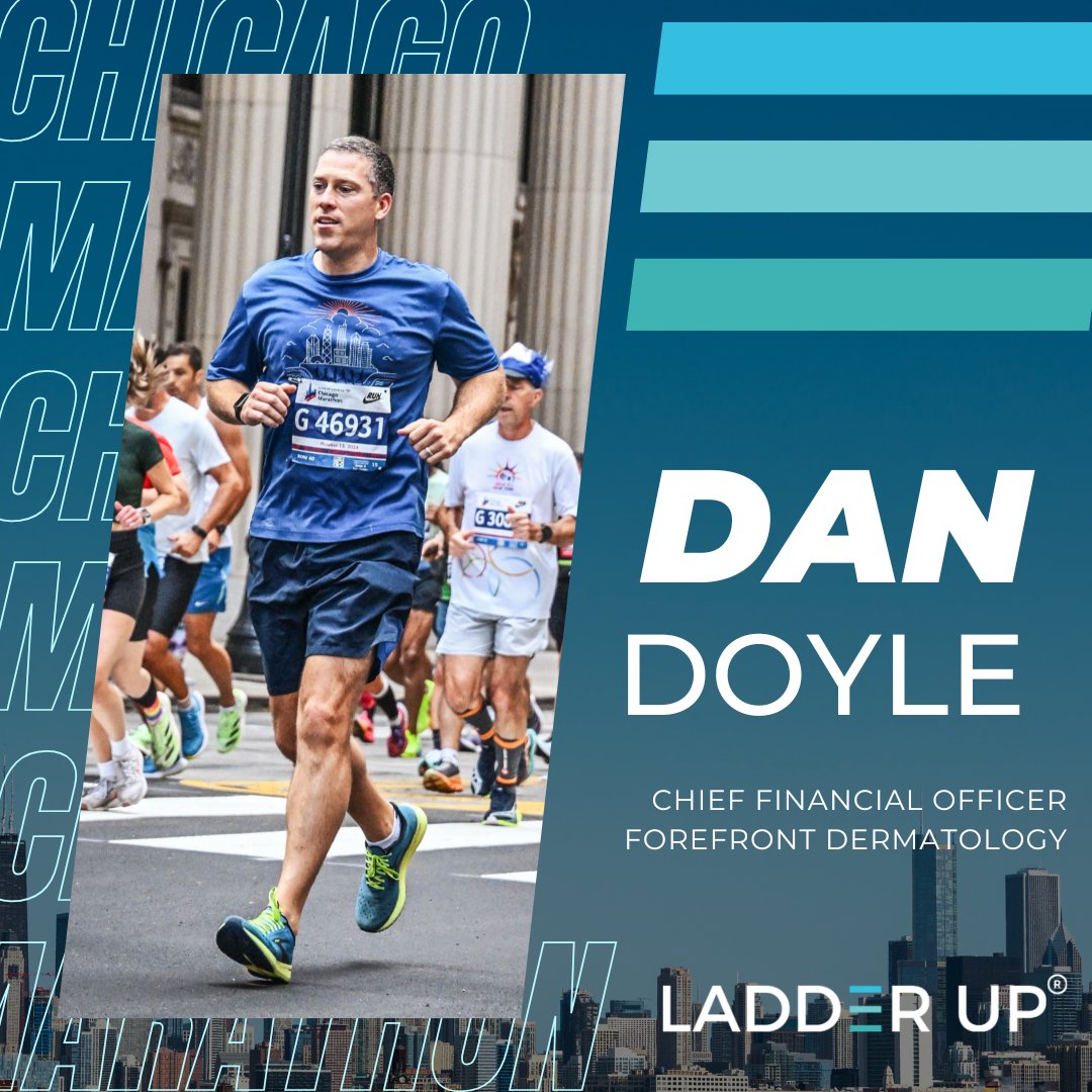 LadderUp's tweet image. Meet Dan Doyle, the CFO of Forefront Dermatology and a long-time #LadderUp volunteer who is dedicating his 3rd @ChiMarathon in support of our mission and impact.

Cheer on Dan at ow.ly/Iuqh50X4Gwt

Visit tinyurl.com/LUChiMarathon25 to learn more #ChicaGOtheDistance