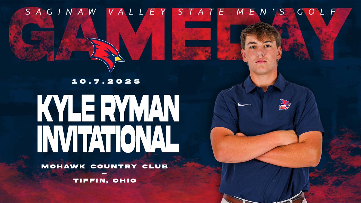 svsuathletics's tweet photo. 🚨GAMEDAY🚨
🏌️‍♂️ @svsugolf 🏌️‍♀️
🏆: Kyle Ryman Invitational
📅: October 7, 2025
⛳️: Mohawk Country Club
📍: Tiffin, Ohio
📺: https://t.co/FuDQ1aHaAS
#BeaksUp #GoCards #StandOut #SVSUGolf https://t.co/0HwpEfc3lr