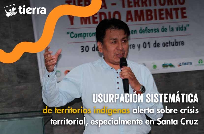 USURPACIÓN SISTEMÁTICA DE TERRITORIOS INDÍGENAS ALERTA SOBRE CRISIS TERRITORIAL, ESPECIALMENTE EN #SANTACRUZ
La información se dio en el marco del Foro "Tierra, territorio y medio ambiente". 
Nota completa ⬇⬇⬇
ftierra.org/index.php/tema…