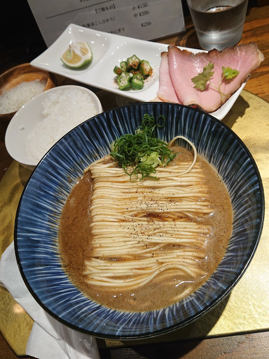 RAMEN SHIGENO   ＠静岡市
【 濃厚サバニボ 】￥1400
  〆用 リゾットセット  ￥320
  ごちそうさまでした!!😋
