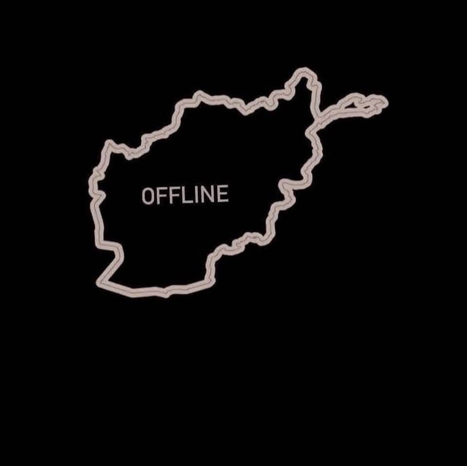 ما در کجایی جهان قرار داریم ،قرن ۲۱ ، دوران هوش مصنوعی‌ اما افغان ها نت سراسر کشور را قط نموده است