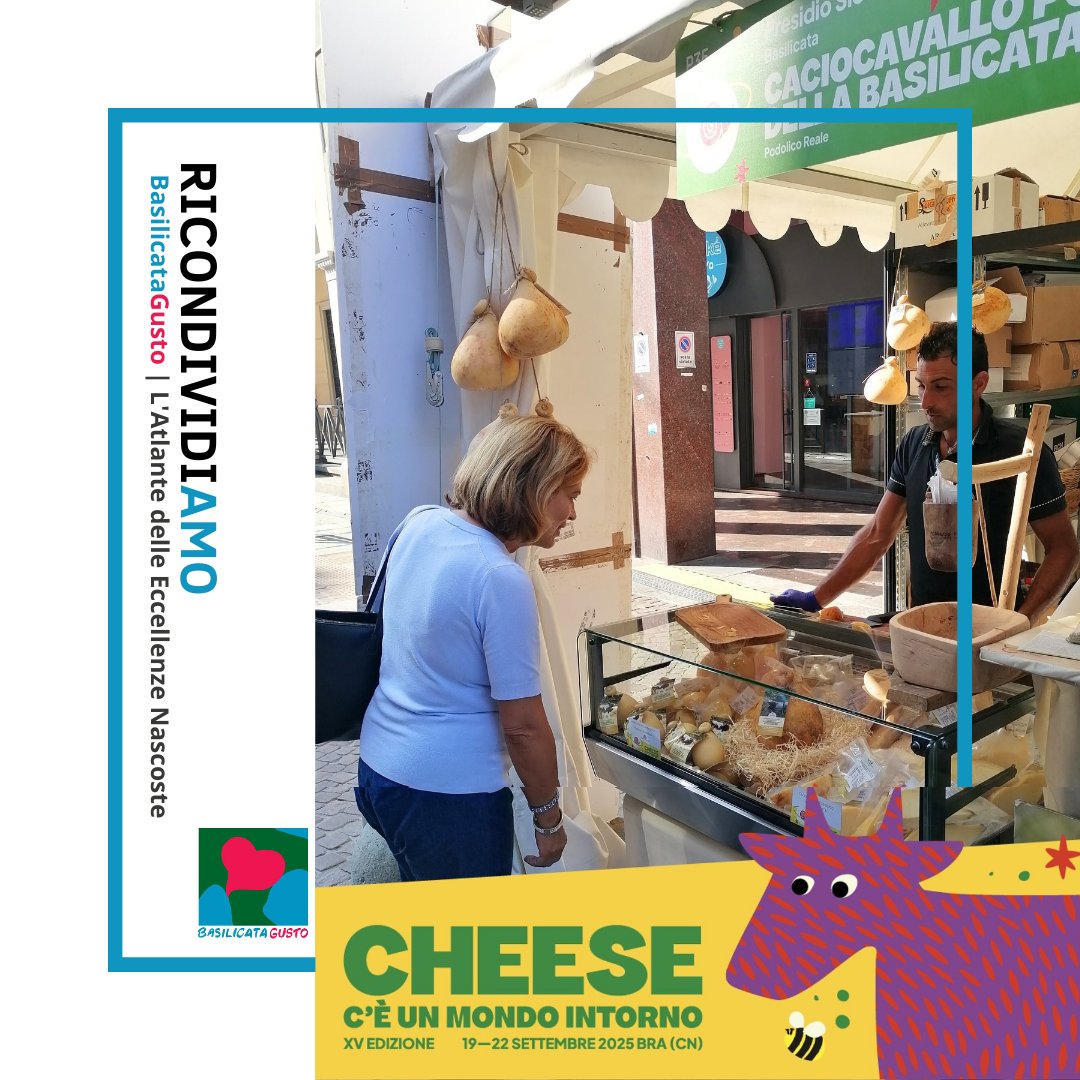 RicondividiAMO Podolico Reale a #Cheese2025 
A fine settembre, il meglio del mondo caseario si è incontrato a Bra (CN) alla fiera internazionale dedicata ai formaggi di qualità e alle produzioni artigianali.
#BasilicataGusto #lAtlanteDelleEccellenzeNascoste