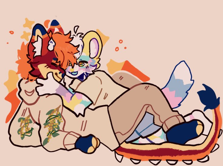 not all dragons are scary, some are cute and cuddly ❤️🧡

🐉 <a href="/_ShadowRK9/">ShadowRK9</a> 
🎨 <a href="/ghoshouse/">león</a> 
#furry #furryart