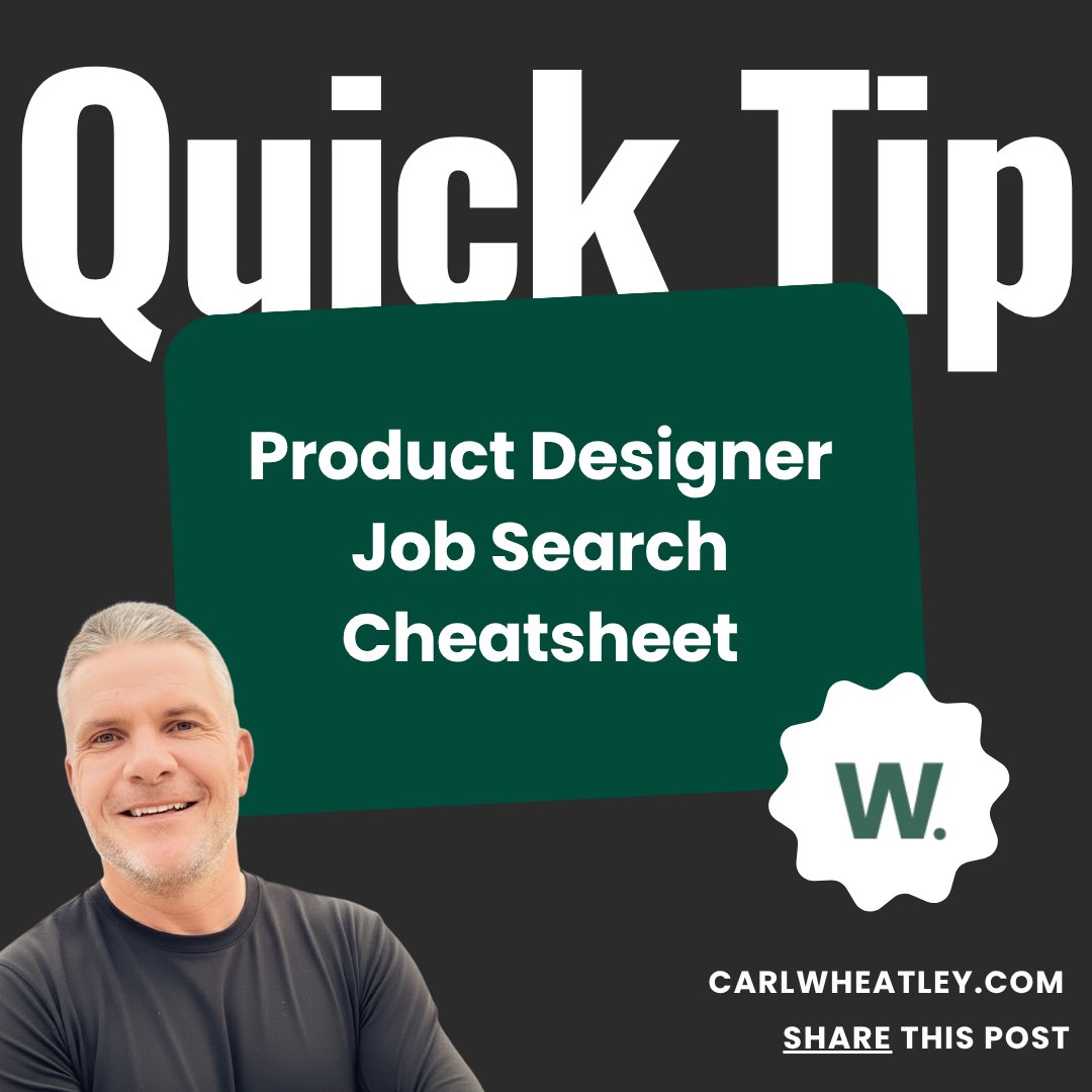 Product Designer Job Search Cheatsheet

I’ll be updating this document regularly with new Boolean strings to support your job search. Product Designer Job Search Cheatsheet - bit.ly/4nrSoES

#design #designer #jobsearch #jobtips #productdesign