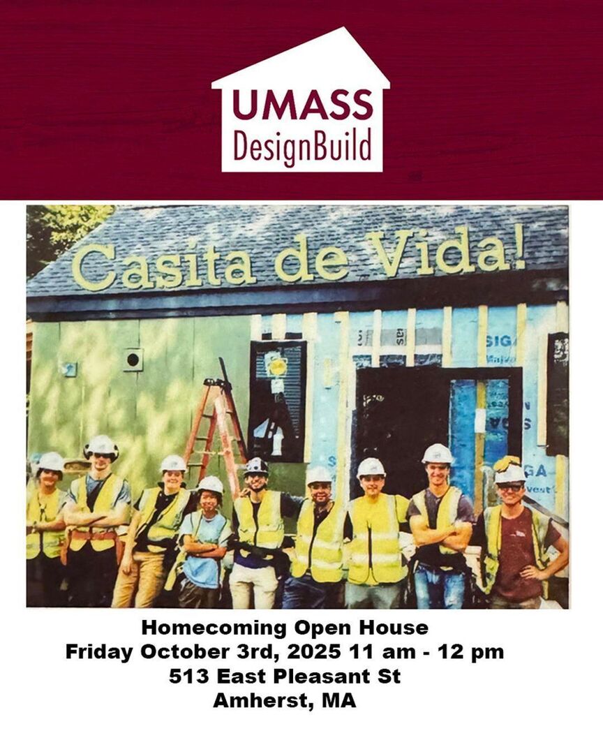 UMassBCT's tweet image. Come see the finished DesignBuild project that our 16 amazing students built this summer🌞 - Casita de Vida - before it moves to Chestnut Street in Holyoke where it will be a new home for Pedro and Damaris. 🏠 Our Open House is THIS FRIDAY, 10/3 at 11am
#designbuild #construct…