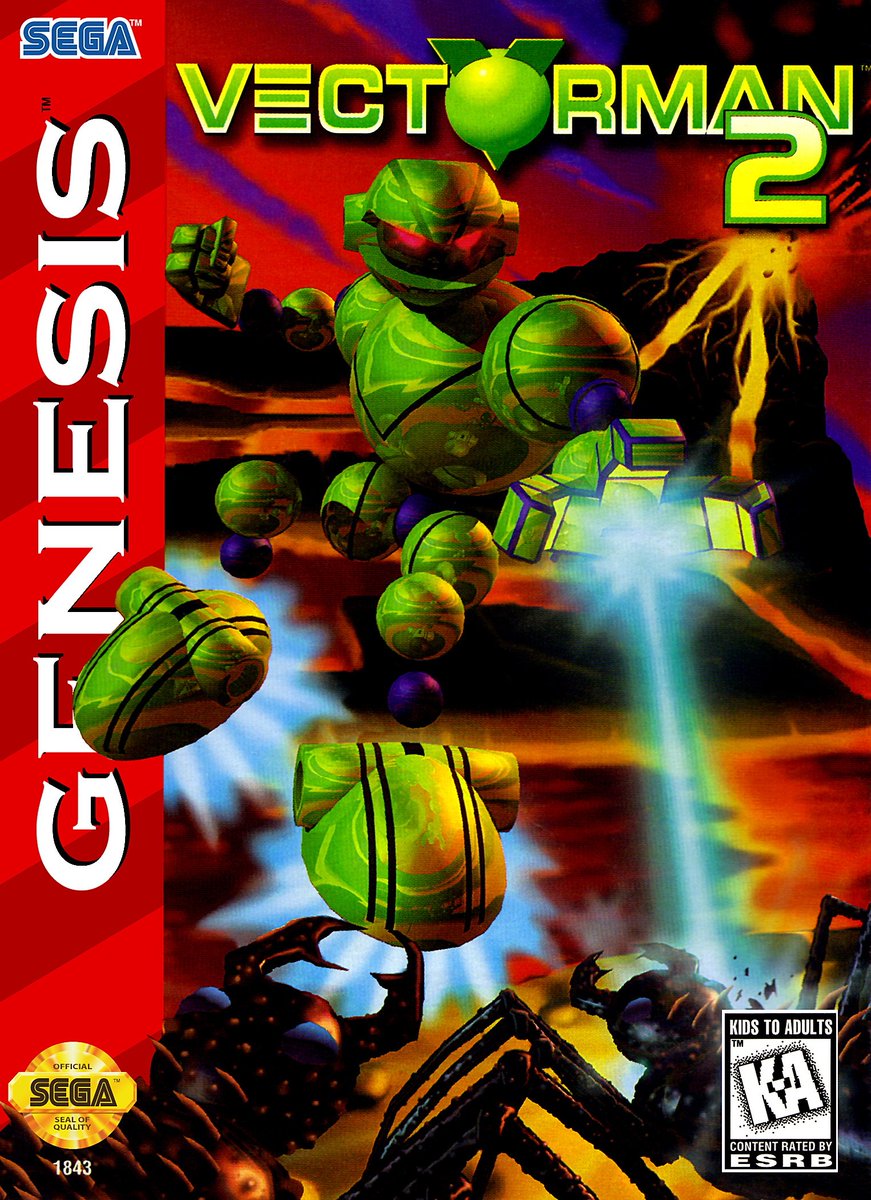 Pty80's tweet image. My Very first set of Games 
Think I was about 4/5 1997

Genesis was my first console 
Sonic was the first game I played 
Ever since I have always held sonic as the closest thing to my love for gaming 
#Myfirstgame 
Also Vector man even tho I couldn&apos;t get past the first stage