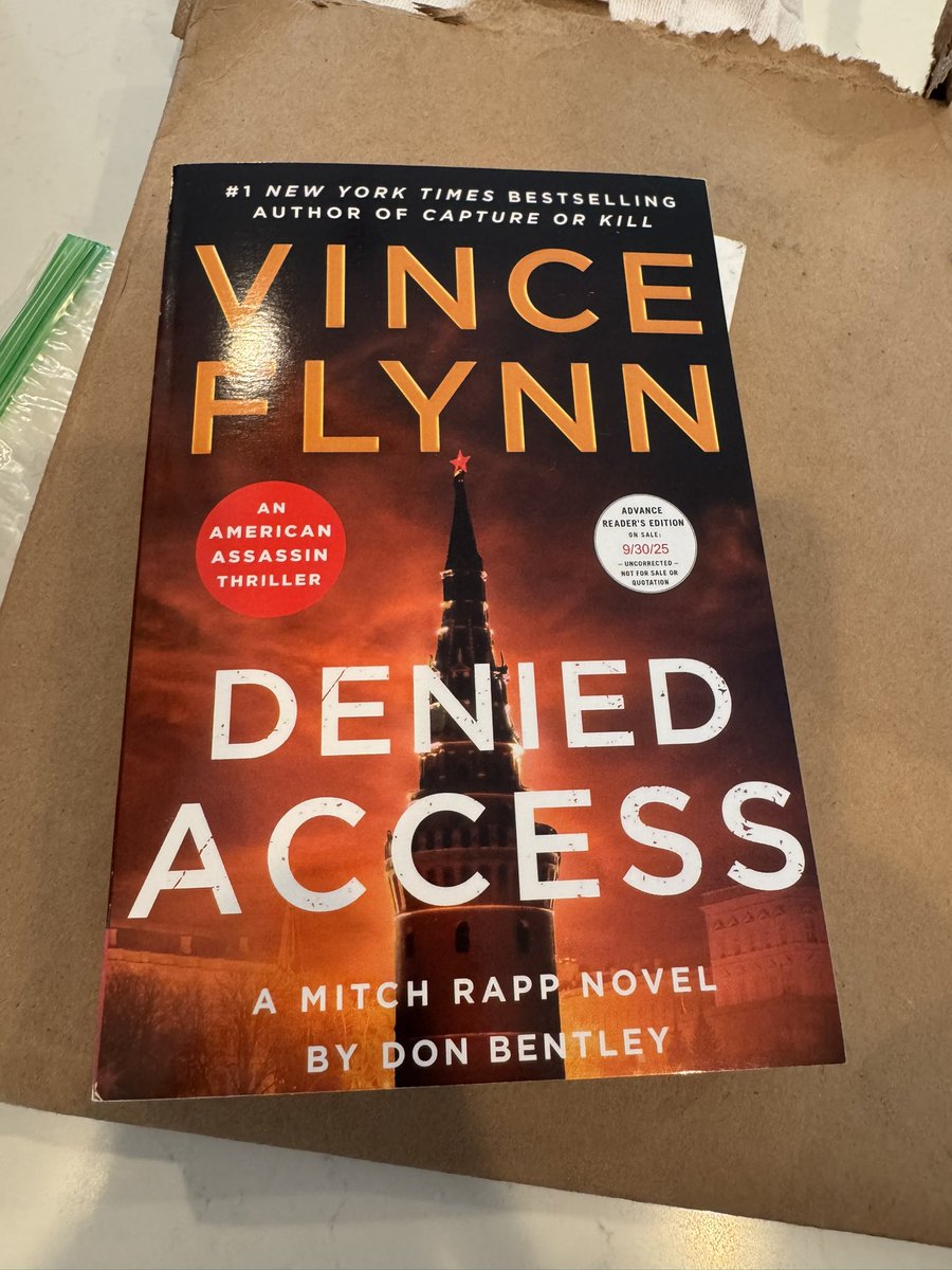 MllrChris's tweet image. Happy Pub Day to @bentleydonbon his latest #MitchRapp adventure in #DeniedAccess 

@AtriaMysteryBus @AtriaBooks @BestThrillBooks