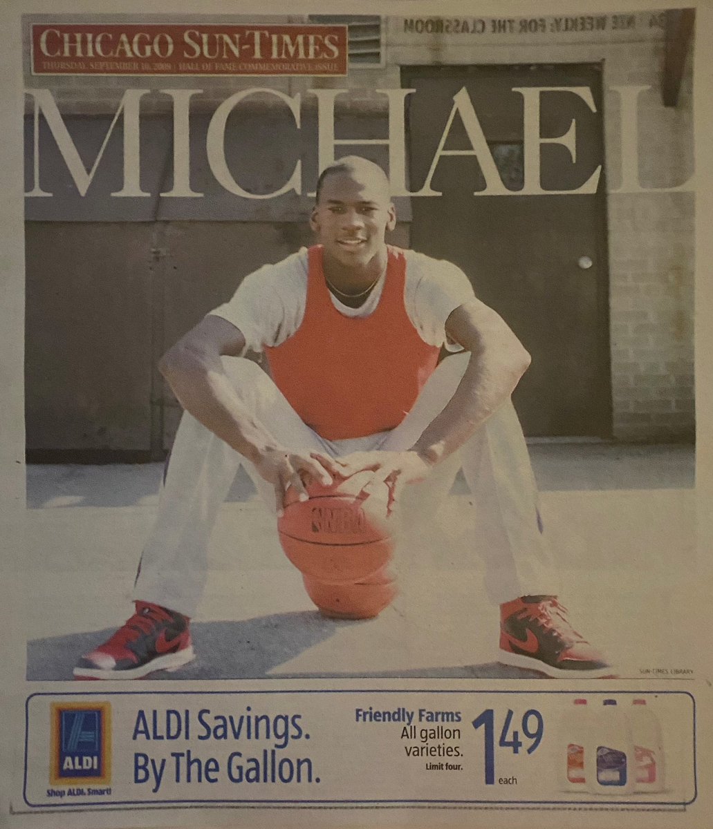 Chicago Sun-Times
September 10, 2009
#Jumpman #AirJordan #MichaelJordan #Jordan #Mj #ChicagoBulls #Chicago #Bulls #NBA #Mj23Covers