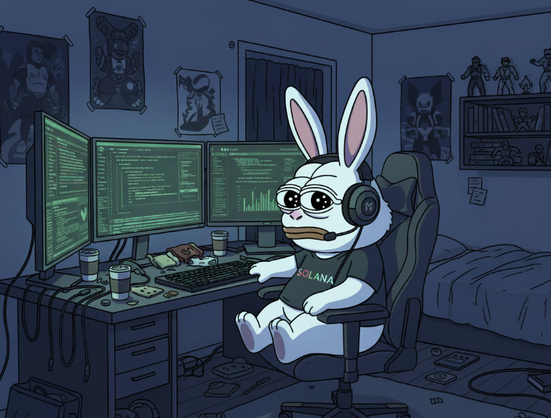 SolanaWabbit's tweet photo. Wabbit Dev Right Now! https://t.co/ud6MpR37F9