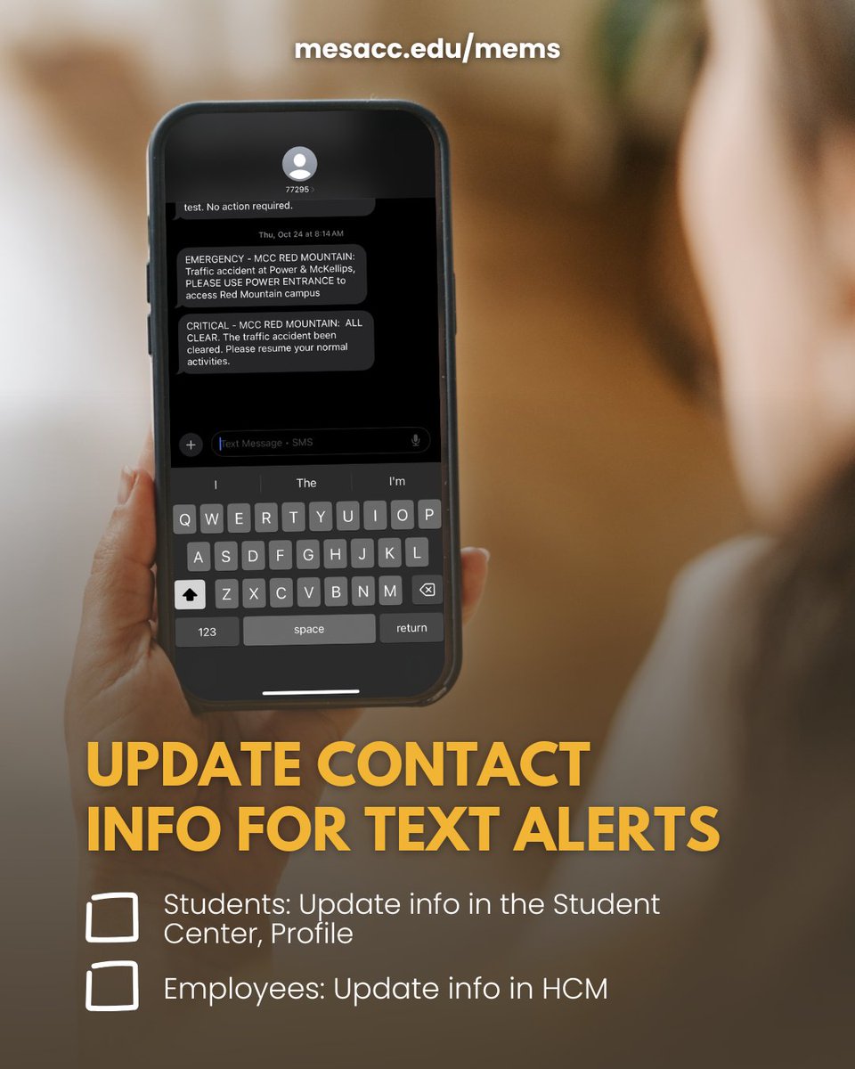 mesacc's tweet image. As students and employees settle into their classes and their routines, here are some quick safety tips from MCC Police.

Take these steps to stay safe!

#CampusSafety #MesaCC #Students #College #Safety