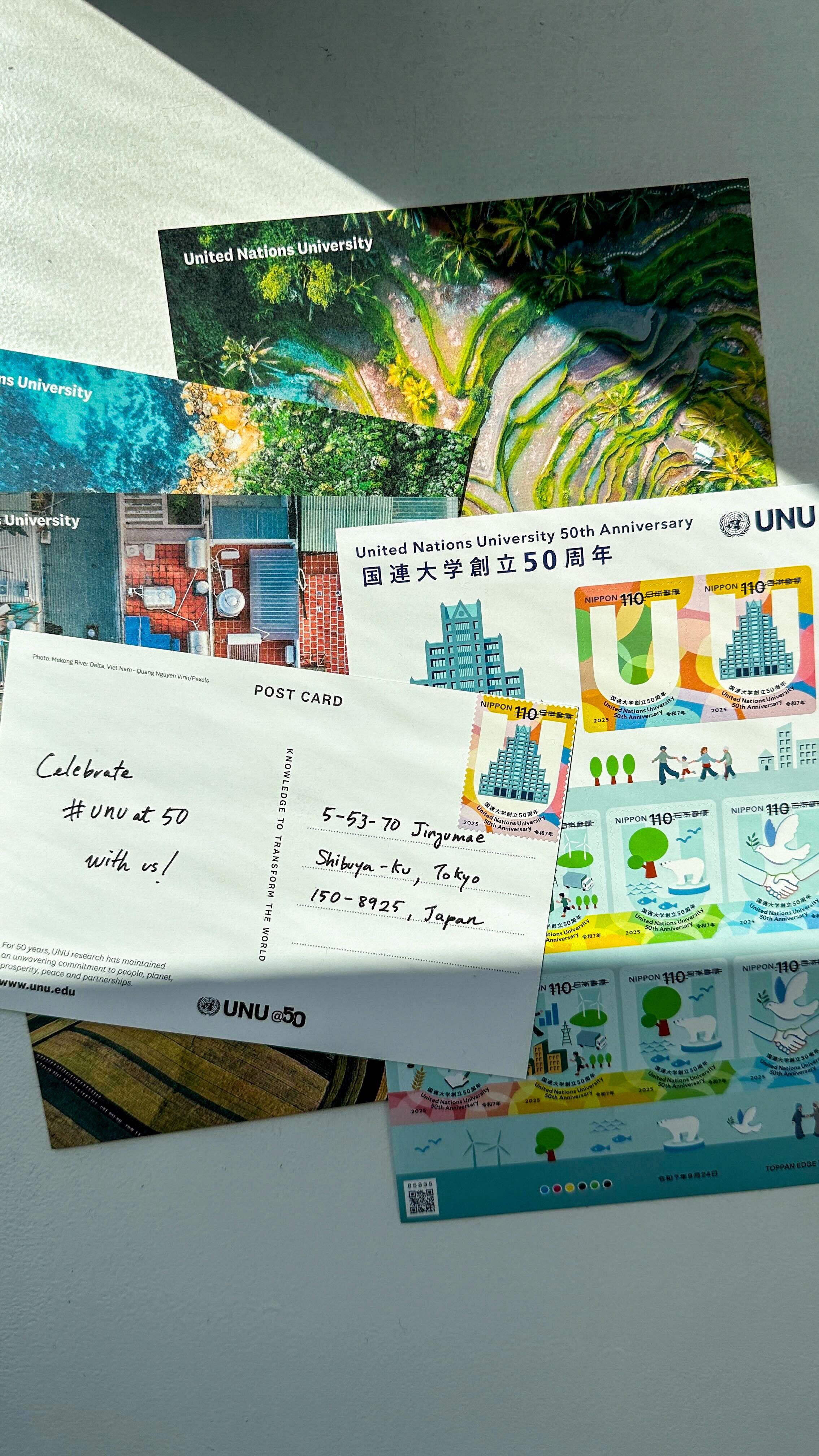 統一教会 協会創立50周年記念切手 国連大学 on X: 