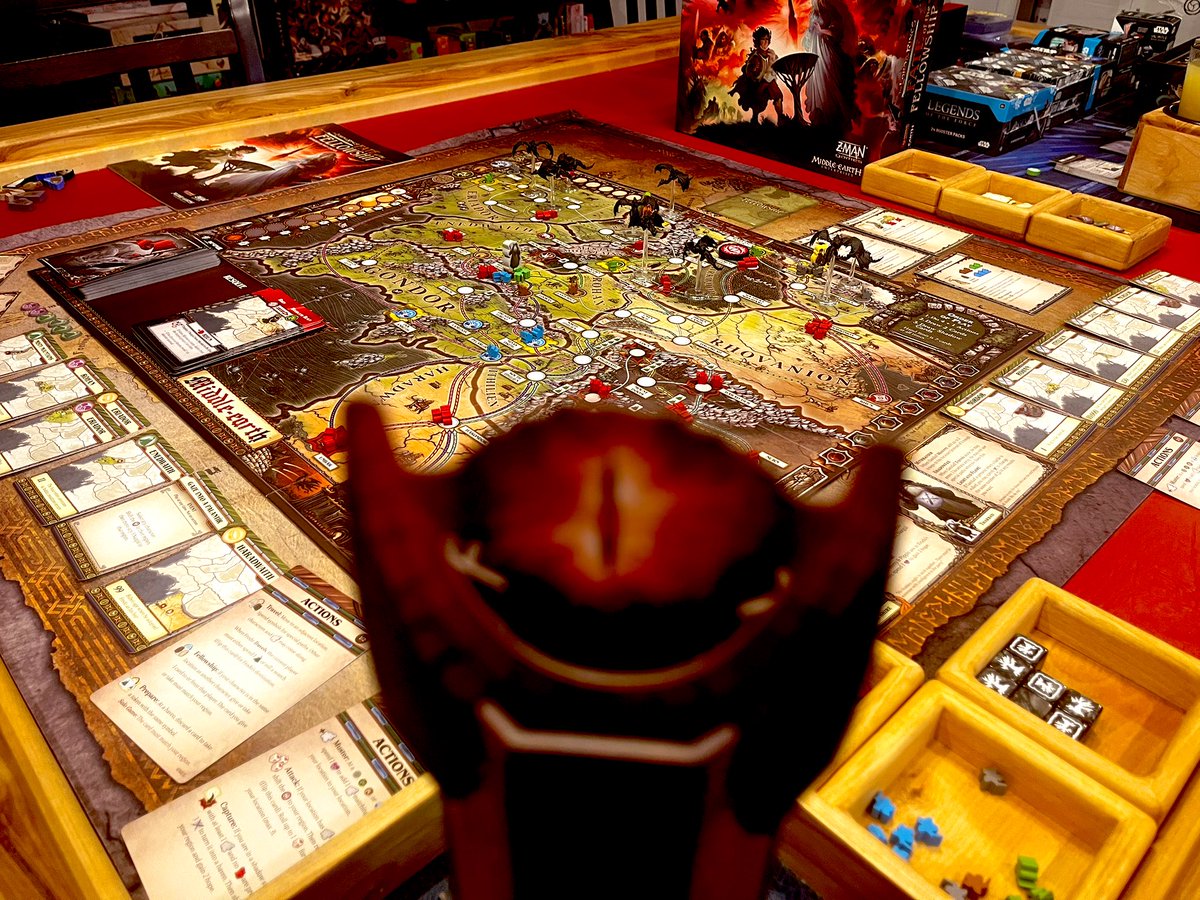 We were soooo close to destroying The One Ring today, but sadly Frodo and Sam fell into darkness. We are absolutely LOVING LOTR Fate of the Fellowship (even though we haven’t won yet 😜).
<a href="/Zmangames_/">Z-Man Games</a> 
#boardgames
#tabletopgames
#podcast