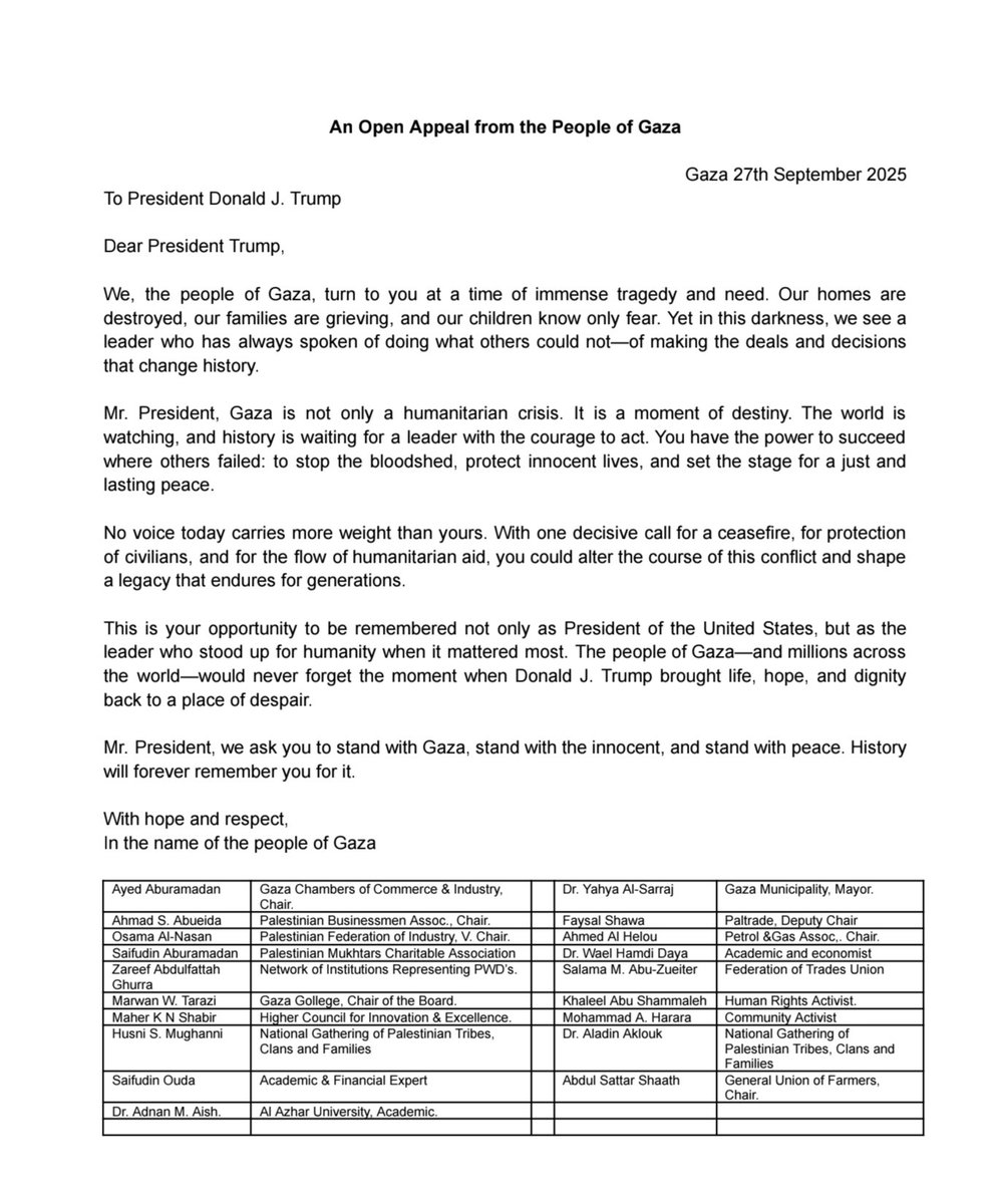 What if Gaza’s future is being born today — not in bomb craters, but in statements by elites inside the Strip?

A new group — mayors, business leaders, civil society figures — just publicly urged for a ceasefire, accountability, and a Gaza beyond Hamas. “Everyone in the street is
