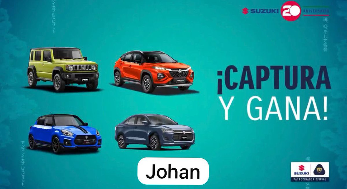 JohanMo19861896's tweet photo. @Suzuki_Mex @PumasMX #SuzukiADNJapo #LoJapoDura https://t.co/wG7lAsBut5