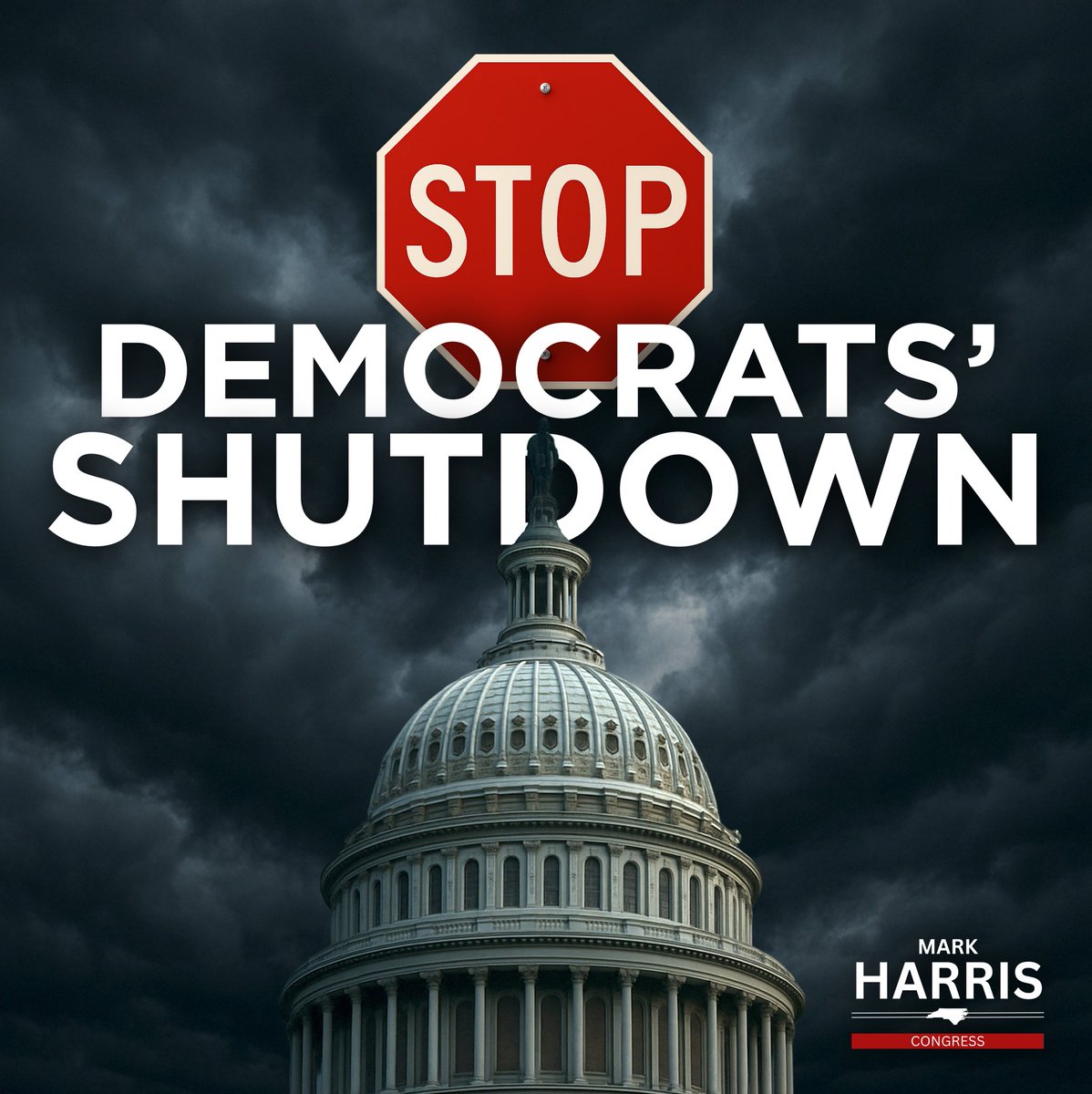 Democrats are determined to SHUT DOWN the government in order to give illegal aliens free healthcare on YOUR dime.

I won’t stand for it. Congressional Republicans won’t stand for it. And President Trump won’t stand for it.

We will continue fighting to assure that North