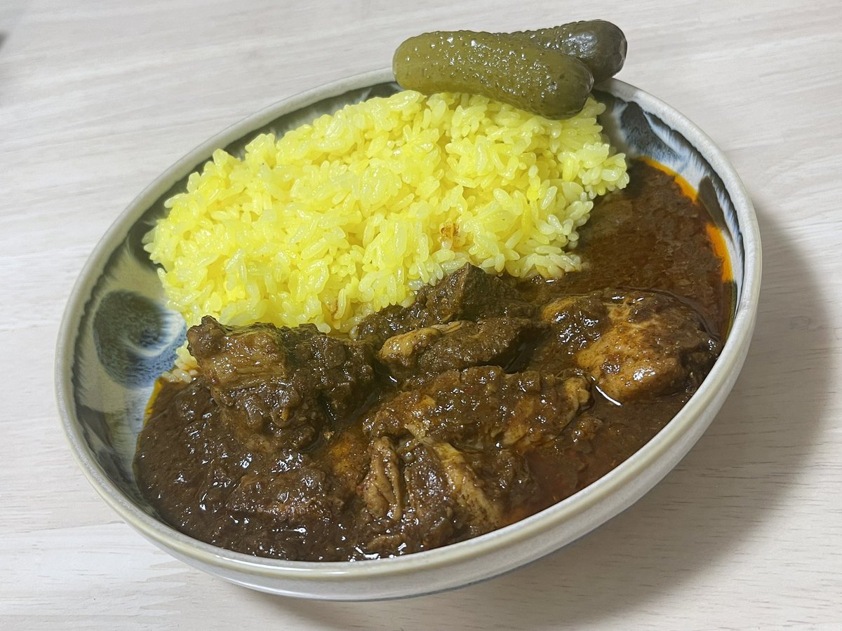 pe_ro_king's tweet photo. @monko1215 @chambersofspice @CSMaboroshi 私も食べましたがメチャクチ��美味しかった♪
本当にお店と同じレベルでビックリです！！ https://t.co/t7tDPdAfoZ
