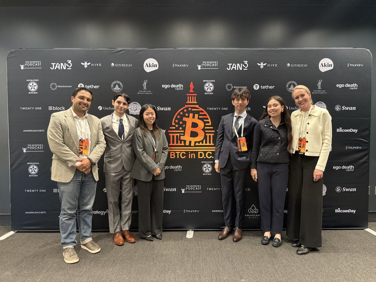 If you’re at <a href="/btcindc_/">BTC in D.C. (09/30 - 10/01 at the Kennedy Center)</a> this week please say hello to <a href="/Sal_Pineda1/">Sal E. Pineda</a>, Matthew, Khai, Benson, and Rafa from the <a href="/CornellBitcoin/">Cornell Bitcoin Club</a> Club!

Not only did they make the 6hr drive down, but they did so during exam week!