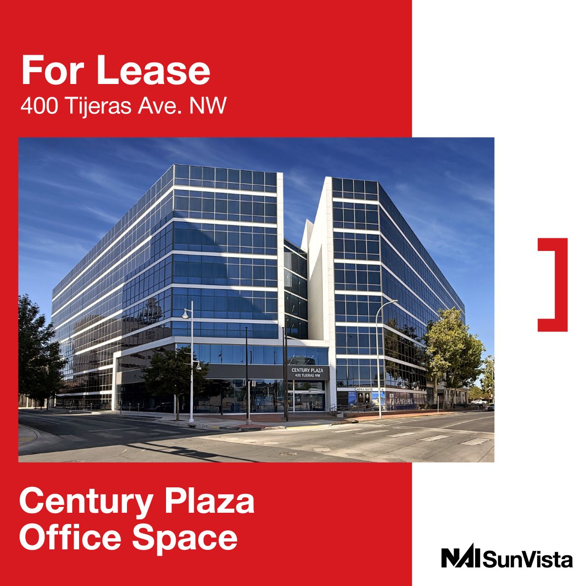 Just Listed!

🏢 For Lease: Premium downtown office spaces with great views and flexible floor plans located at 400 Tijeras Ave. NW, Albuquerque, NM!

📍 Represented by DJ Brigman, Danaë Fernandez, Micah Gray, and Dave Hill

🔗 Learn more: bit.ly/4pPUCzs

#officeforlease