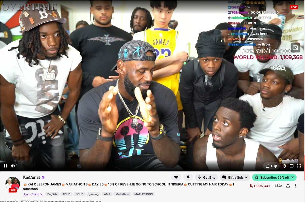 MtgWraith's tweet photo. W KAI W LEBRON W 1,000,000 VIEWERS! https://t.co/fXWfKZrO94