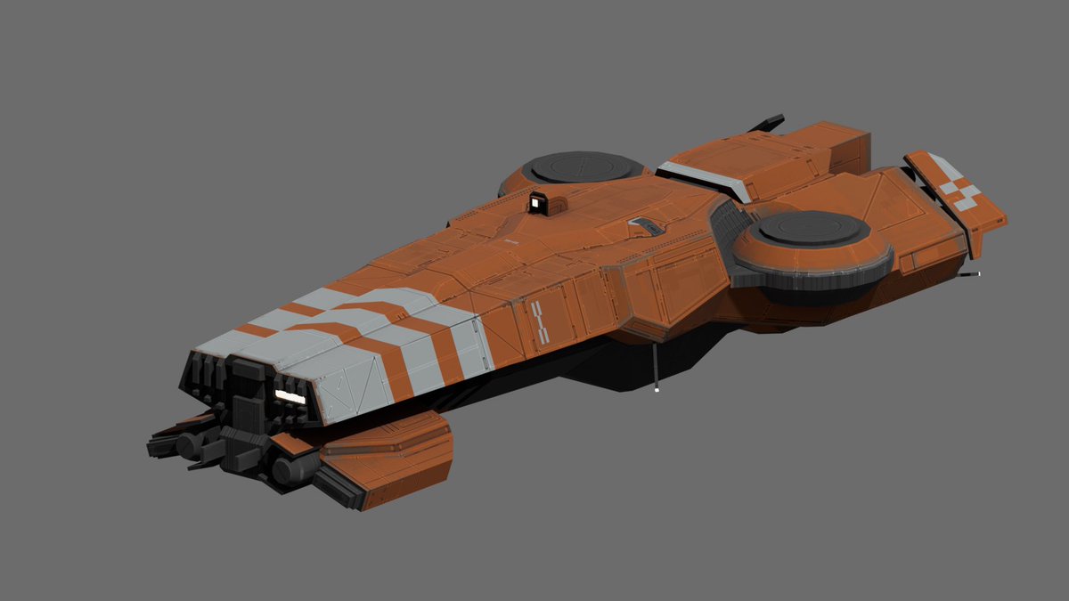 Winter_Nemesis's tweet image. A bit of orange for @0xCitadel 

(Concept by @danarogon)
#pixelart #lowpoly #spaceship
