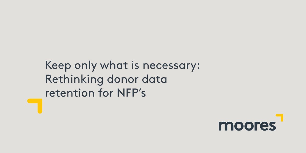 Charities and other non-profit organisations rely on the good will and charity of donors.

The recently publicised Oxfam data breach, brought to light the privacy risks in retaining donor information and how it is used across the organisation.

buff.ly/C5MPSx9