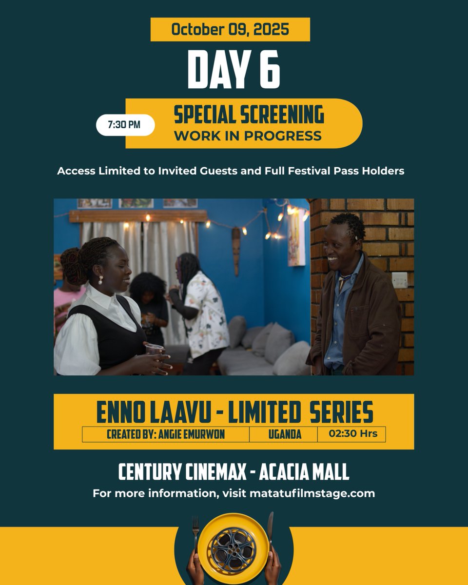 🎬 WHAT’S ON AT <a href="/matatufilmstage/">Matatu Film Stage</a>  TODAY

WORK IN PROGRESS 🌟 SPECIAL SCREENING (By Invite Only and Full Festival Pass Holders)