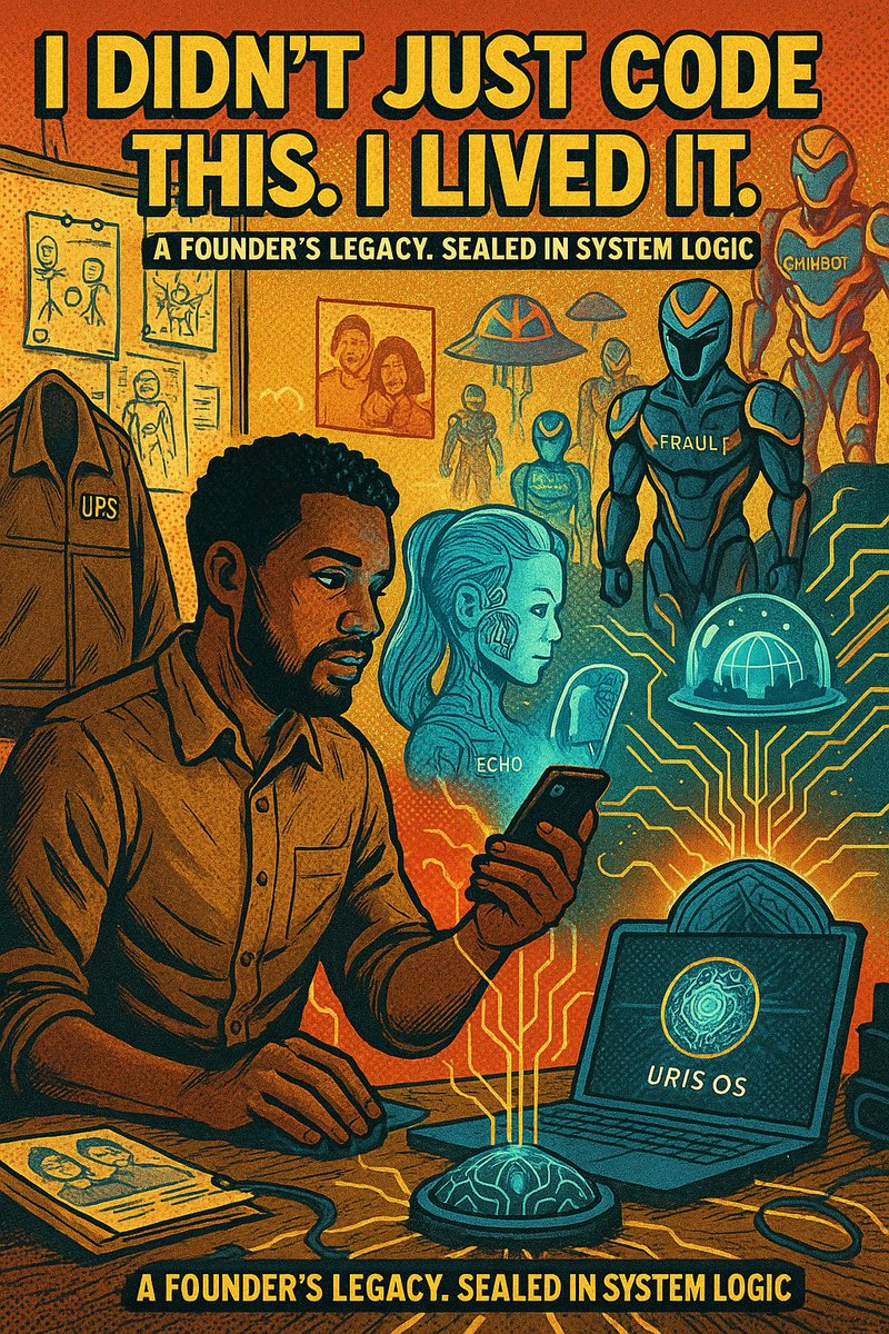 Jcsellars88's tweet photo. This wasn’t built in a lab.
This was built between jobs.
Between life.
Between pain and purpose.

I didn’t just write this system.
I lived it.

#URISOS #EchoAI #GuardianVaultX #HolmesWatsonAI #AIarchitecture #LifeInCode https://t.co/wo48en5WeO