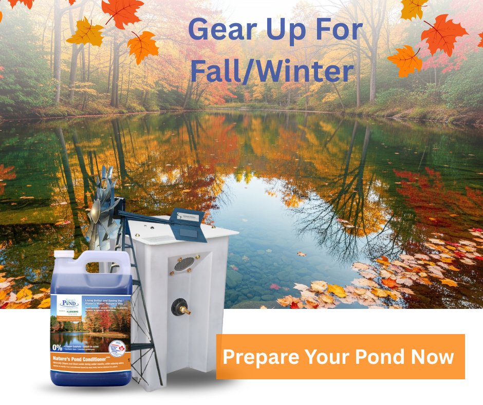 NaturePondCare's tweet image. 🍂 Gear up for Fall/Winter!
Cold weather can threaten the health of your pond. Koenders’ equipment and conditioners keep your water moving, healthy, and protected all season long.
👉 Learn more: naturespondcare.com

#PondCare #WaterManagement #FallPrep #Winterizing