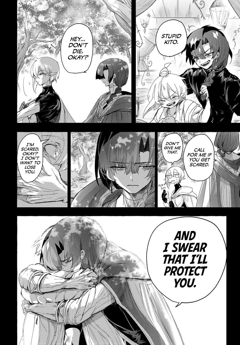 ScarletFang423's tweet photo. #KitoTheNightBell Ch. 21
Learning more about Kito and Meteus relationship and seeing their relation as Roan is Meteus is so interesting and exciting. Really like the crumbs on kito's past and it adds more depth to an already excellent arc we got. Love it sm https://t.co/zo9mGG3umj