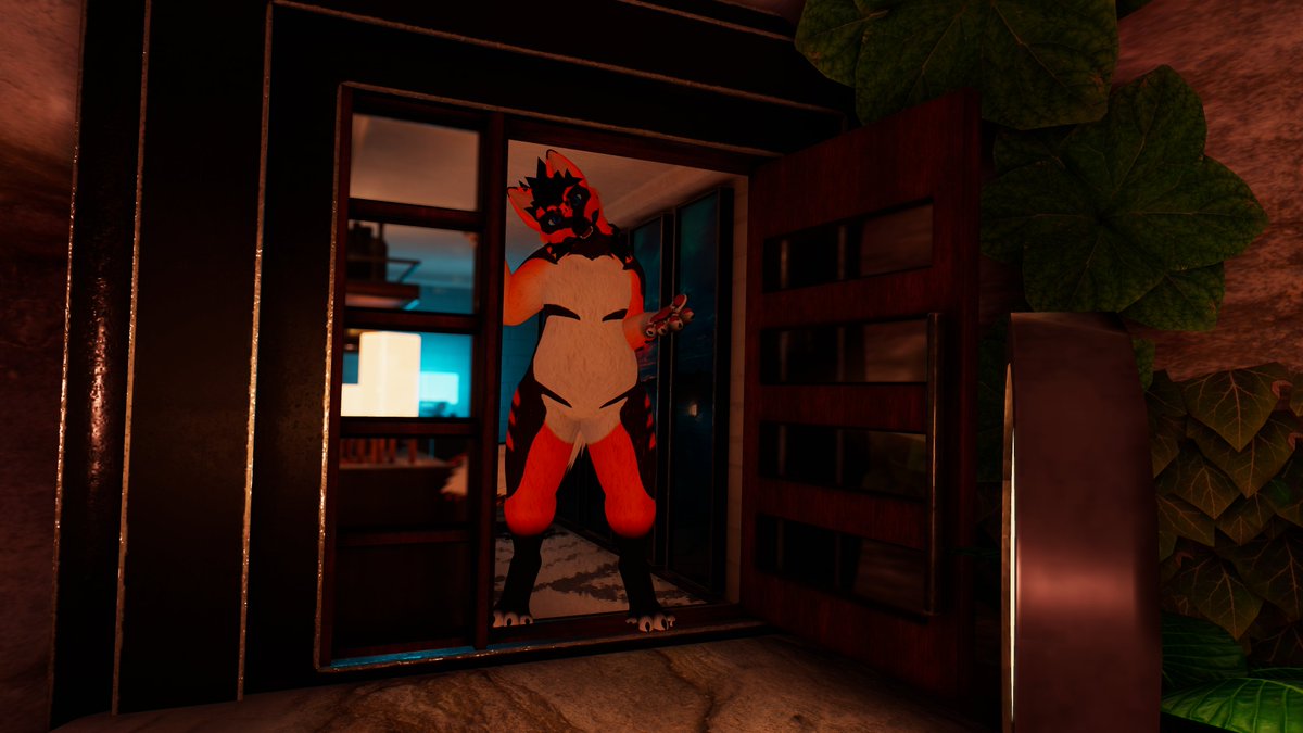 This Tummy Tuesday the hound welcomes you at the door. Since tomorrow is Fattytober..who knows how long it will take till the hound will start putting on weight and the stripes also begin to become more prominent~