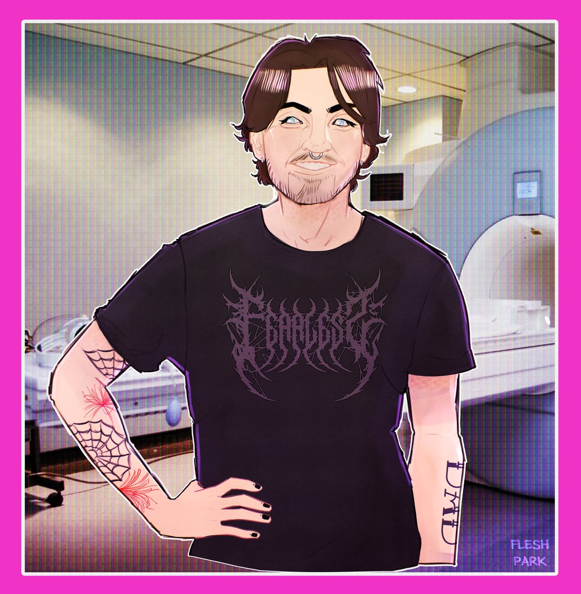 fleshpark's tweet image. Sparkle on! It’s Wednesday! Don’t forget to take your piercings out when near an MRI machine! #erikcampbell #richardharmon