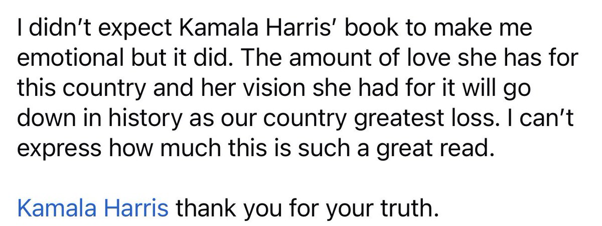 Taylormoore08's tweet photo. @KamalaHarris thank you for just being unapologetically you. https://t.co/Ln4LHmNTnu