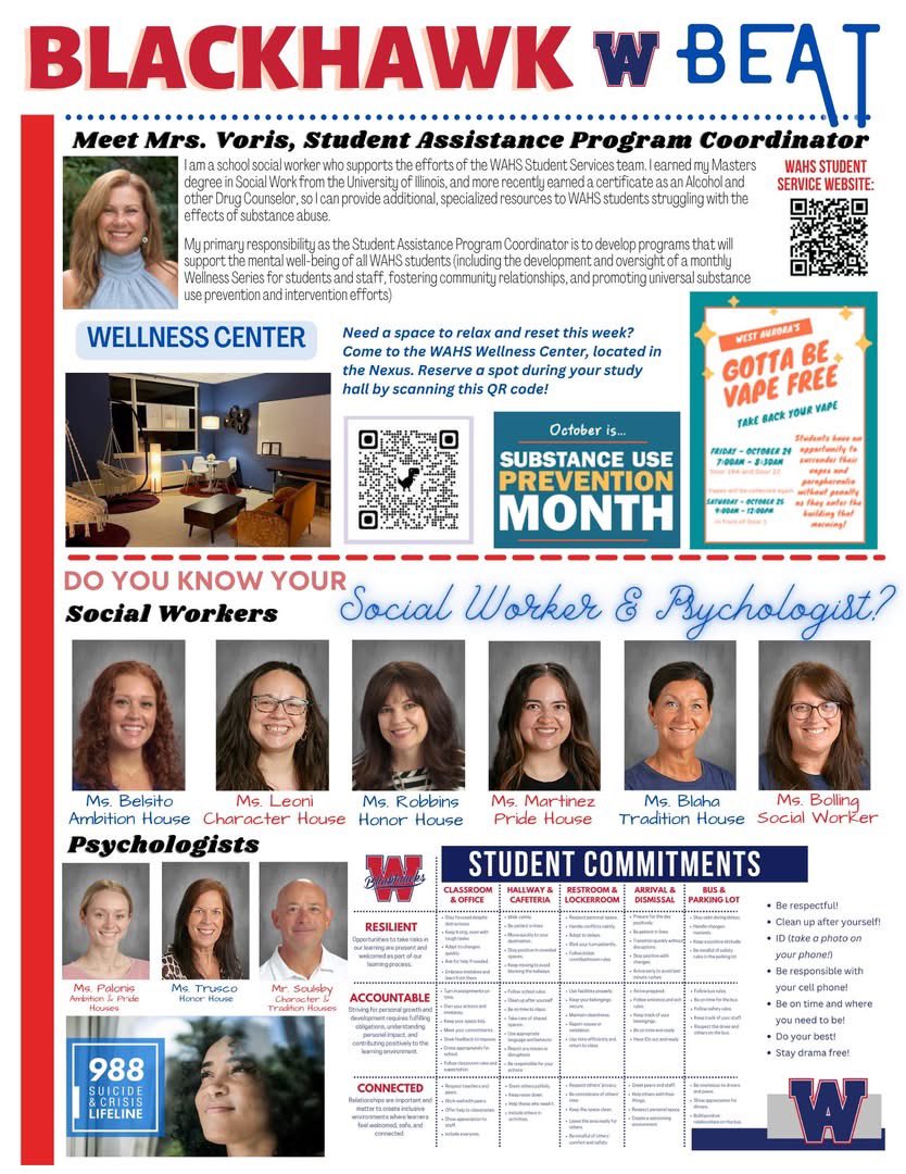 🎃 October is here, and school spirit is in full swing with a month packed full of excitement! 📚🎉

Don't miss the October edition of the Blackhawk Beat 📰—and be sure to spread the word 📣 about all the amazing things happening across Blackhawk County!