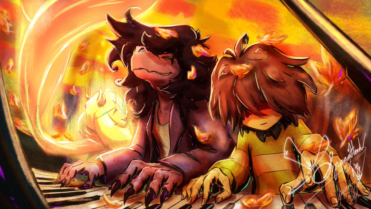 Teaching Piano

#DELTARUNE #deltarunefanart