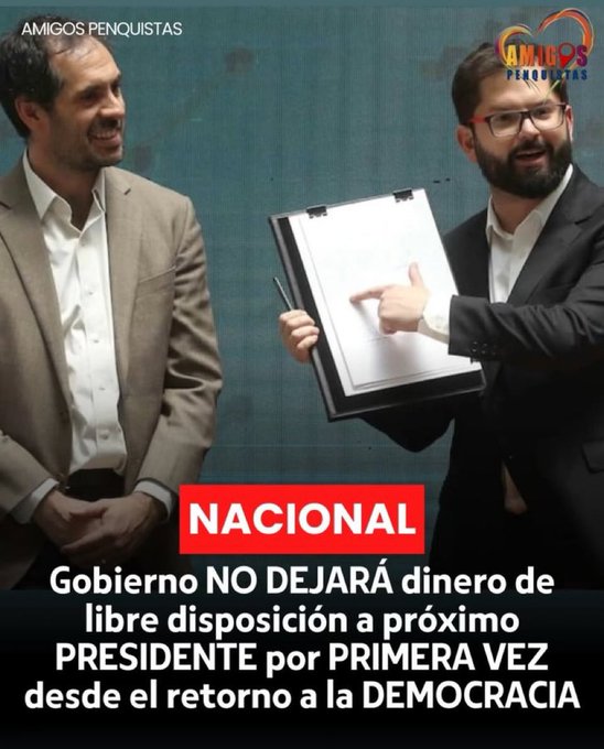 solo_gemma's tweet photo. Primera vez en Democracia q un Gobierno NO dejará un peso para el próximo Gobierno de Chile... 
No lo ocultan estos Sinvergüenzas Corruptos, se robaron todo‼️
Estas próximas elecciones voten con inteligencia... Vota 5 Vota Lista K #BoricLadron #5munistas #BoricElErrorDeChile https://t.co/potJKXOVZ3