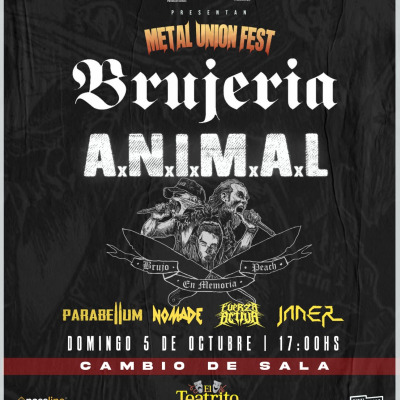 Brujeria regresa a la Argentina este domingo 5 de Octubre, estarán junto a A.N.I.M.A.L y brutales bandas nacionales.
